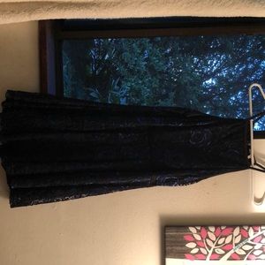 Black and blue dress